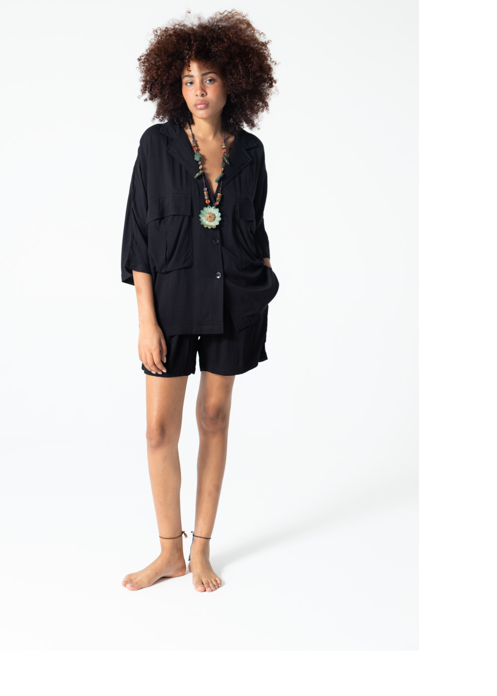 salaş gömlek siyah